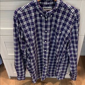 Barbour Mens Button Down Shirt Size XL EUC